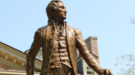 President Monroe statue dedicated on William & Mary campus